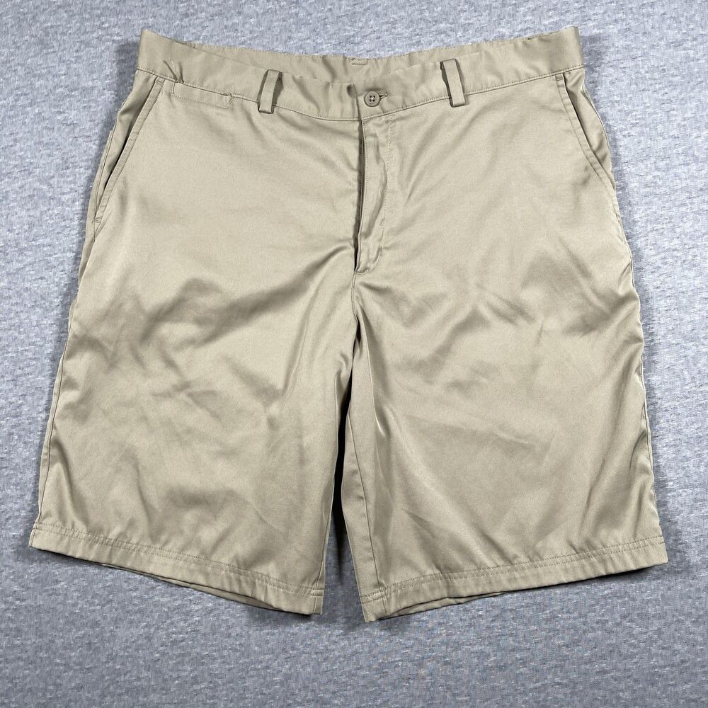 Nike Shorts Mens 36 Beige Dri-FIT Belted Stretch Quick Dry Golf Casual